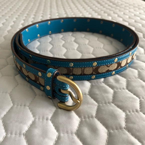 Coach Accessories - Coach Leather and Signature Women’s Belt